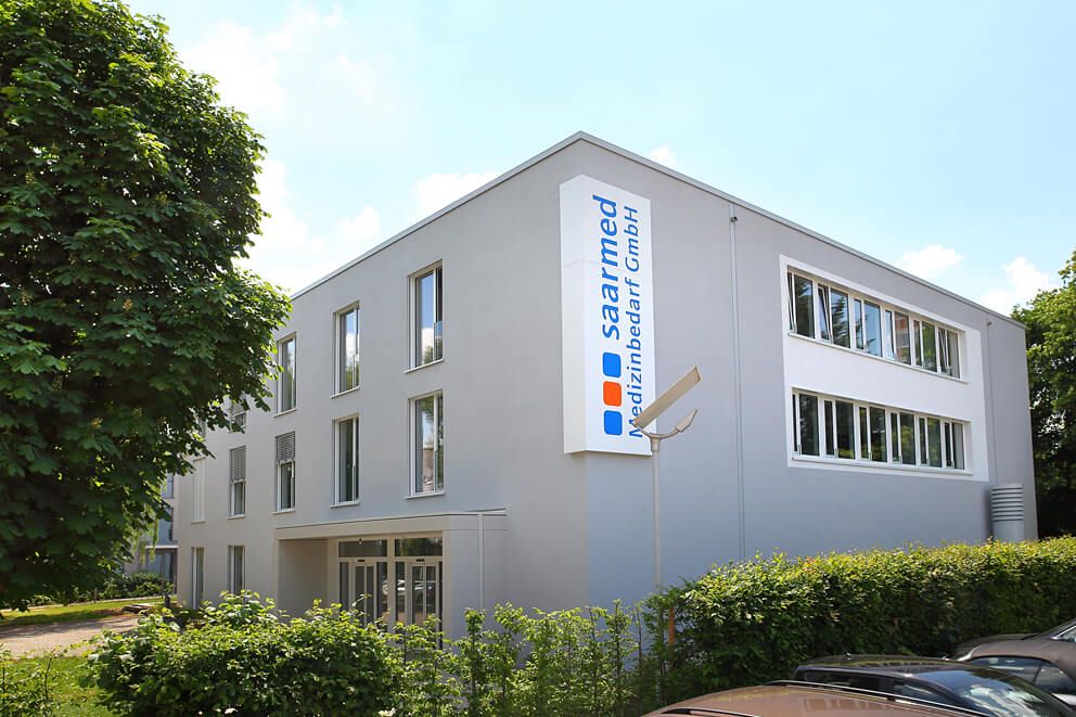Firmengebäude der Saarmed Medizinbedarf GmbH